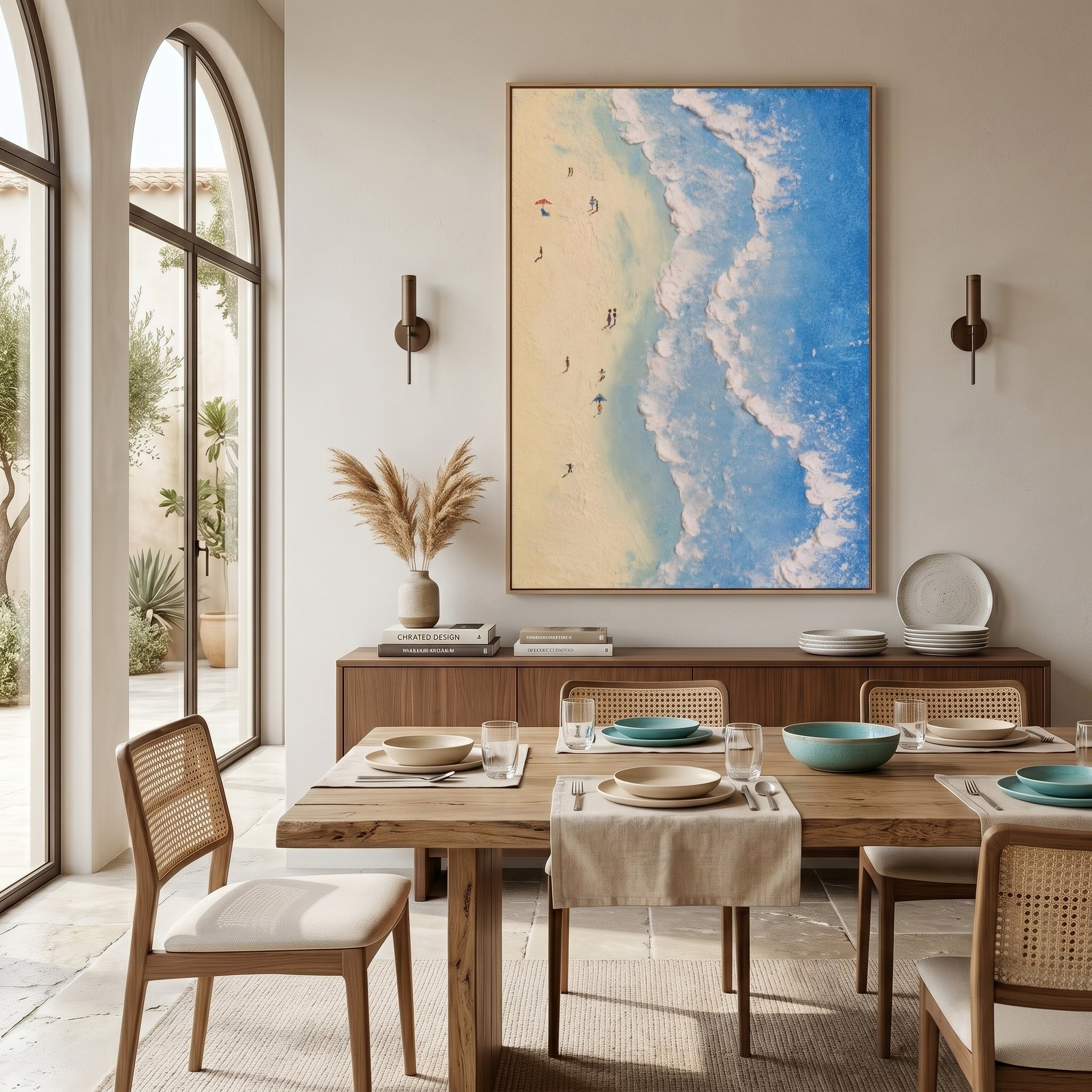 3D Heavy Texture Ocean Scenery Painting CZ0176 - Viral Wall Art